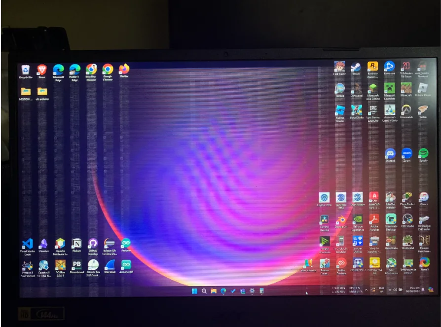 acer laptop screen flickering issues