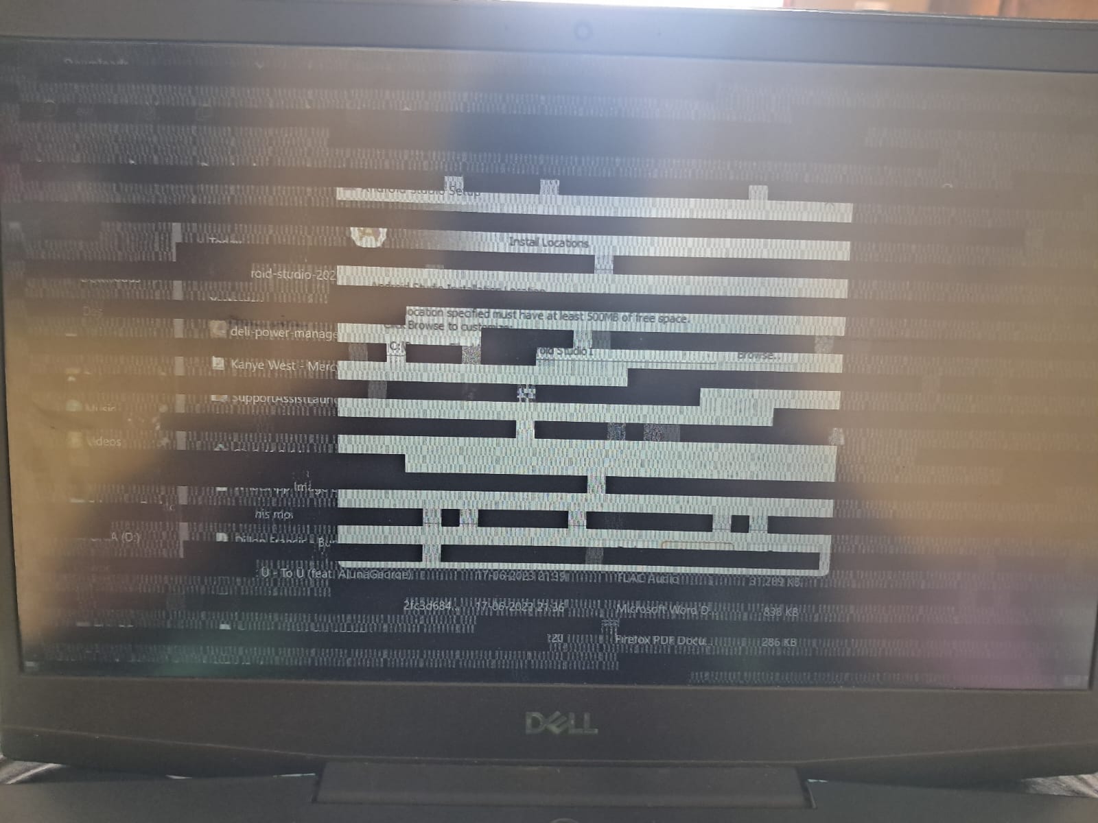 dell flickering screen issue