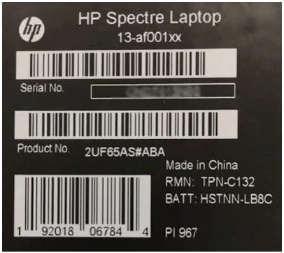 hp-spectre-model-number