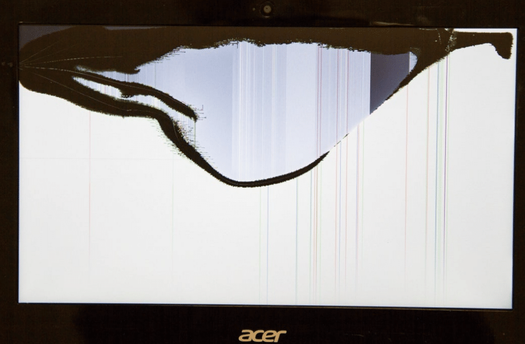 Acer screen panel damage