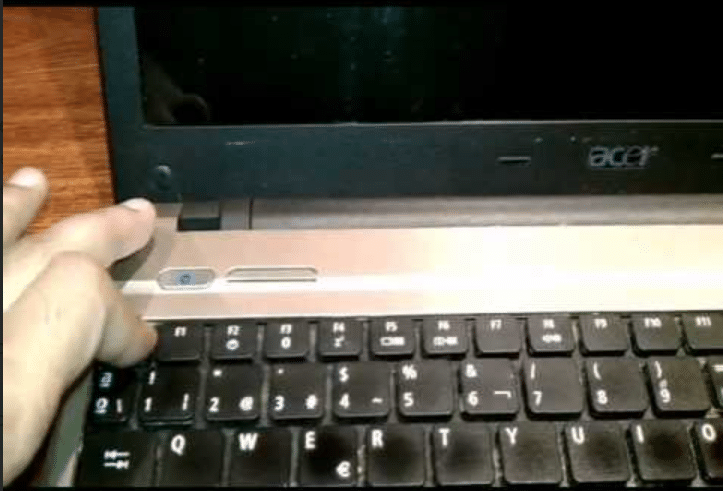 Acer laptop screen black