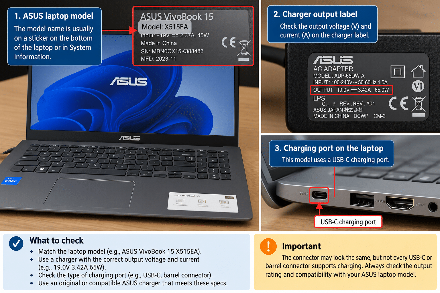asus laptop not charging but plugged in