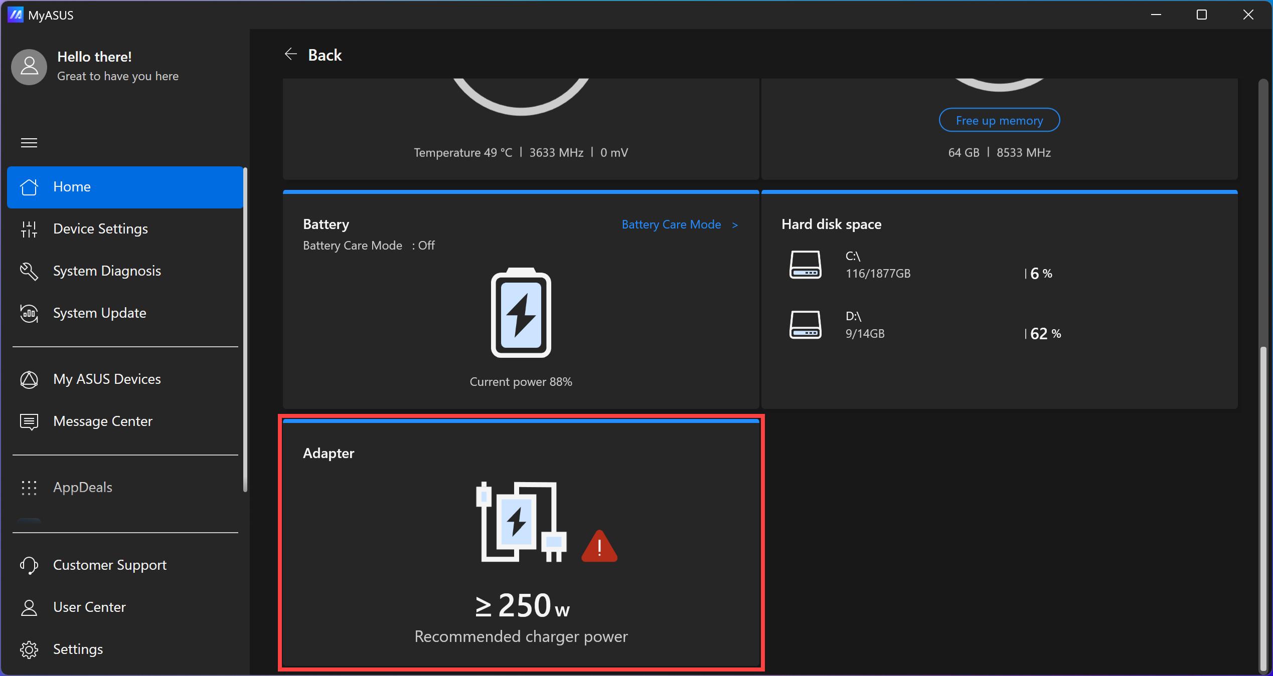 Asus Laptop Battery not detected