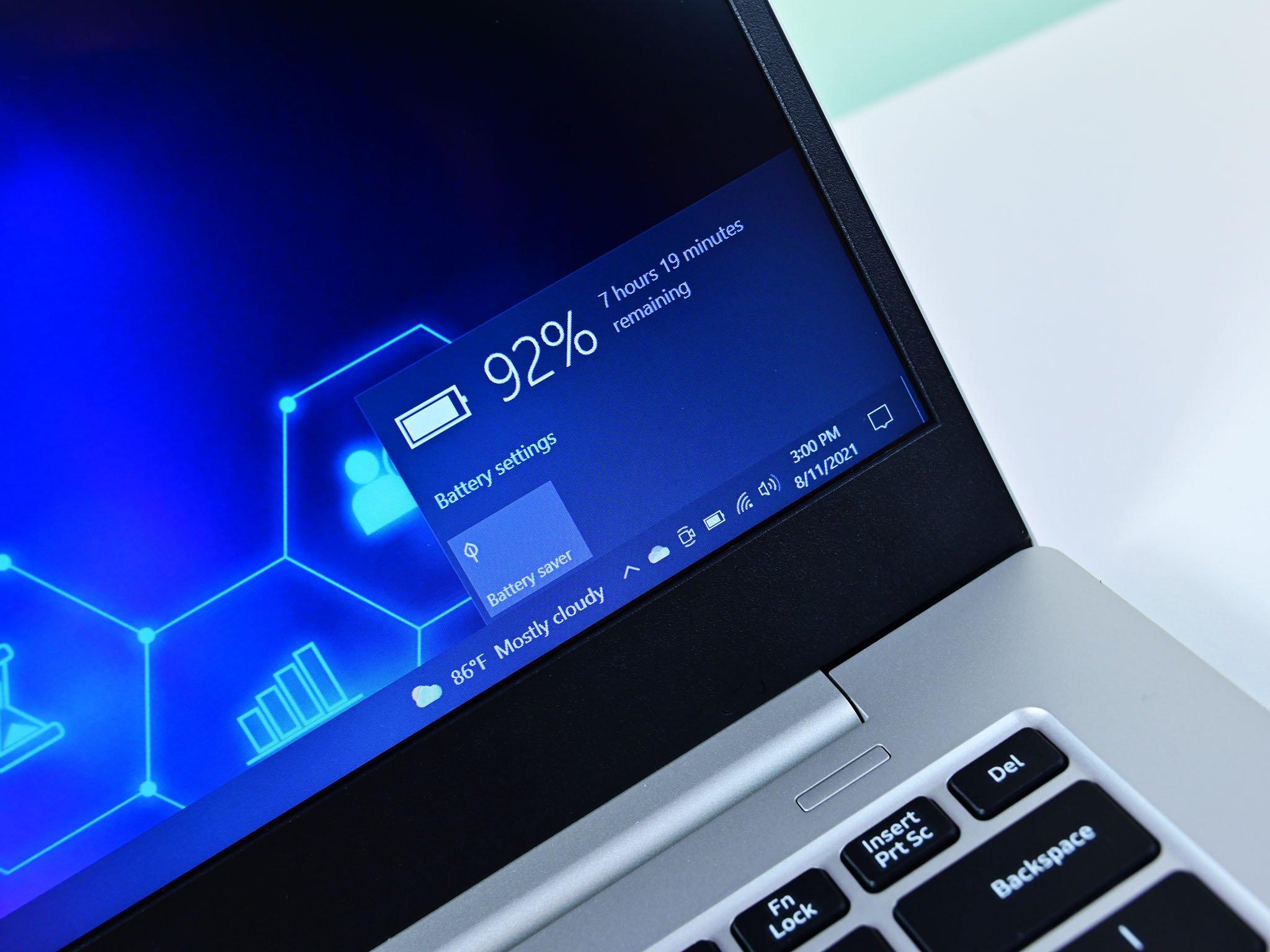 asus laptop battery percentage not increasing