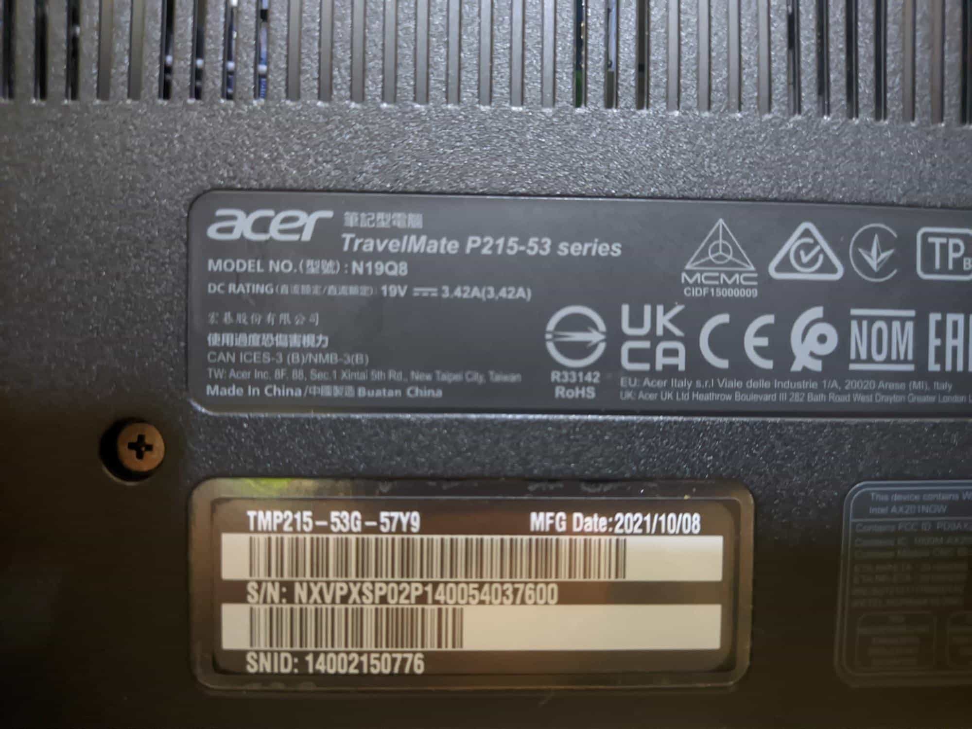 acer travelmate battery replacement cost